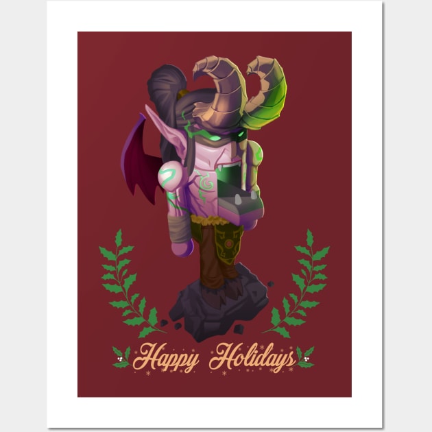 Illidan Holiday Nutcracker Wall Art by JorgeChiliVargas